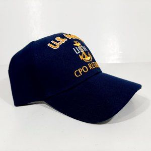 Casquette Snapback US Navy CPO Retraitée HMC Honors - Noire - Fabriquée Aux USA